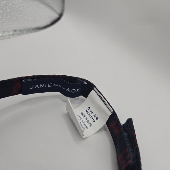 Janie & Jack Toddler Navy Blue Bow Tie with Red and Gray Reindeer - Picture 5 of 12